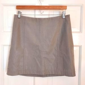 Free People Faux Leather Mini Skirt Size 10